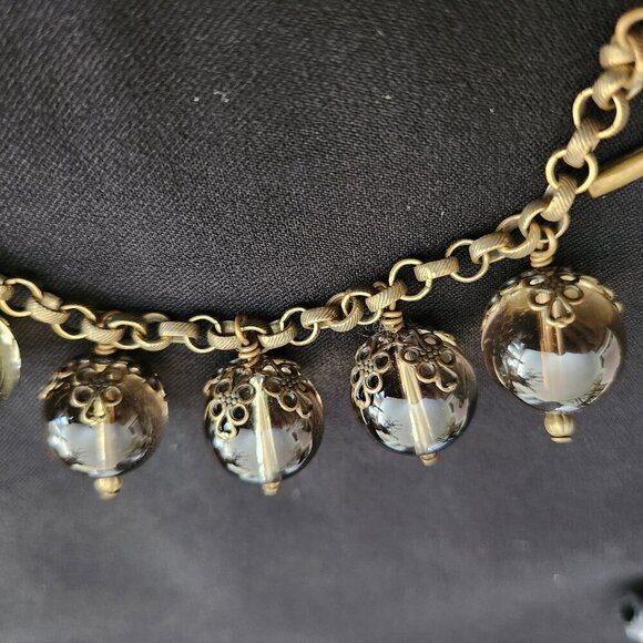 Vintage Art Deco Glass Bead Bracelet - Picture 5 of 5